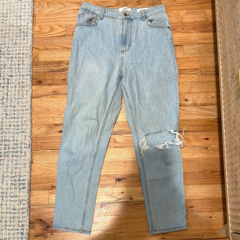 Light Blue Distressed Jeans